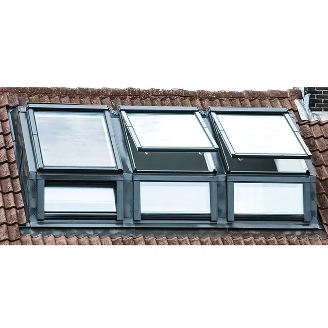 Dormer EDT-W + Centre pivot window FTP-V-U3 | FAKRO