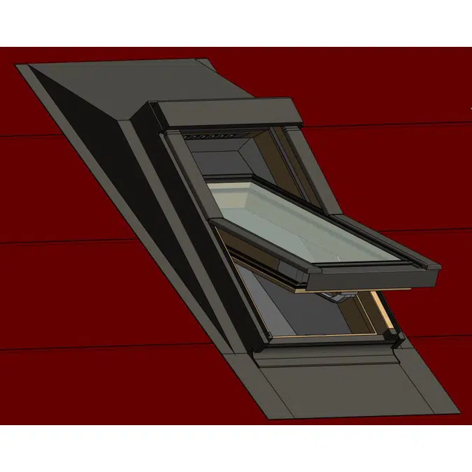 Flashing for changing window installation angle by 10° EHA-PT + Centre pivot window FTP-V U3 | FAKRO