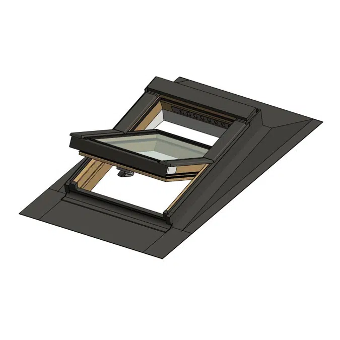 Flashing for changing window installation angle by 10° EHA-PT + Centre pivot window FTP-V U3 | FAKRO