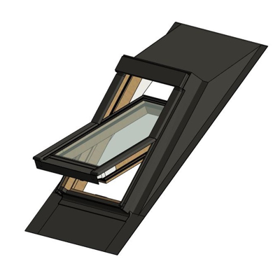 afbeelding voor Flashing for changing window installation angle by 10° EHA-PT + Centre pivot window FTP-V U3 | FAKRO