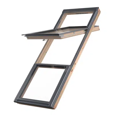 Image for Window with raised axis of rotation with lower transom FDP-V P50 GPMX FSC | FAKRO