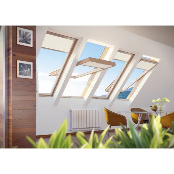 Window with raised axis of rotation FYP-V P5 proSky | FAKRO