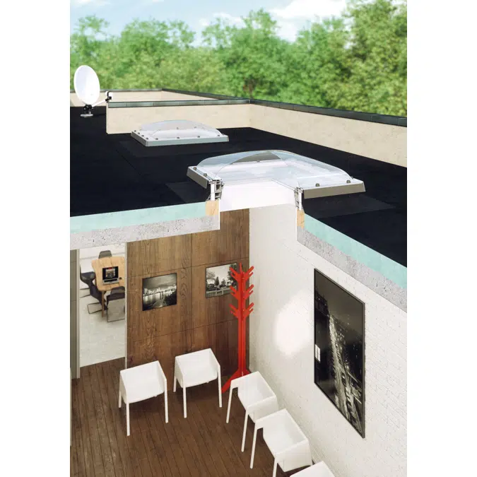 Flat roof window DEC-C U8 | FAKRO