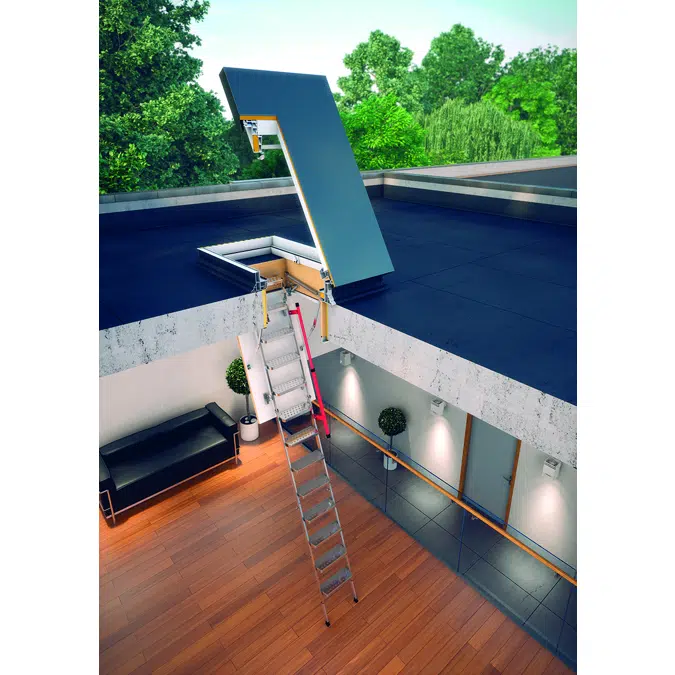 Flat roof access door DRL + Loft ladders LML | FAKRO