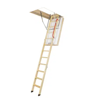 imagen para UPDATED Wooden folding highly insulated loft ladders LWT | FAKRO