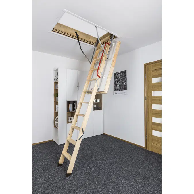 UPDATED Wooden folding highly insulated loft ladders LWT | FAKRO