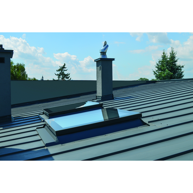 BIM objects - Free download! Flat roof window DXF DU8 | FAKRO | BIMobject