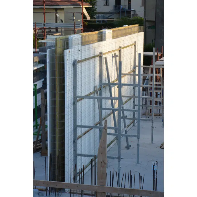 DOUBLE CAST INSULATING CONCRETE MODULE 4+4+4GES44