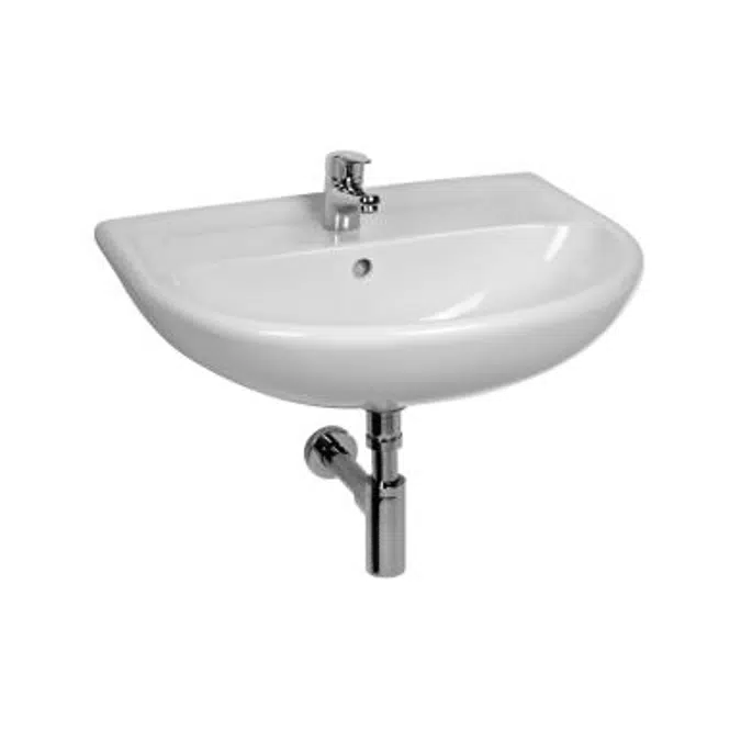 Lyraplus washbasin 55X45 cm white incl. mounting skrews