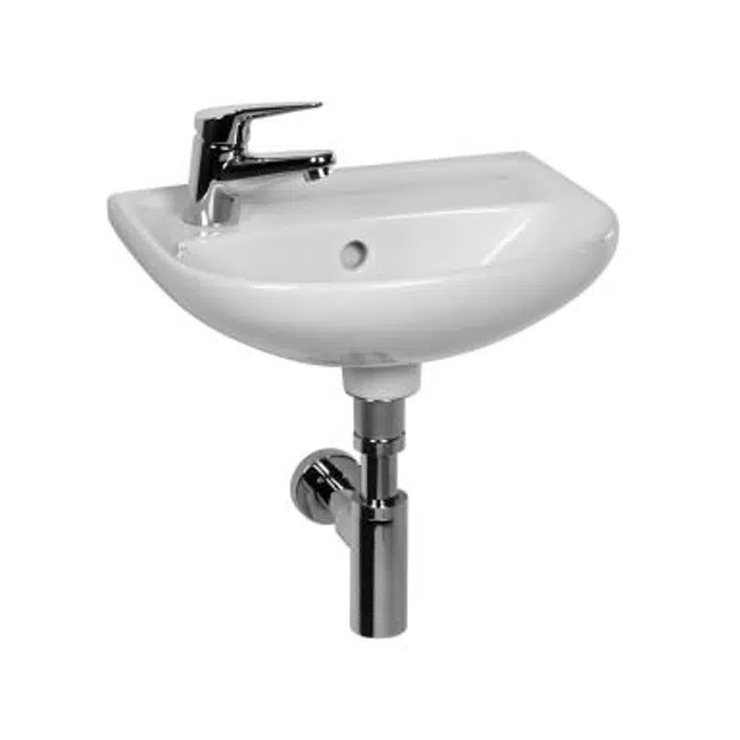 Lyraplus basin 40x31 cm with tap hole on the left