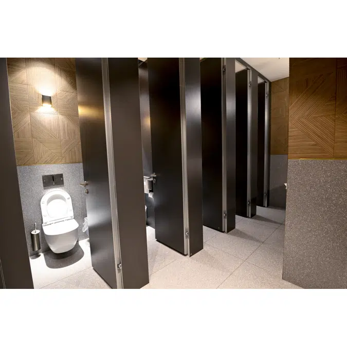 Floor-to-Ceiling HPL Cubicles and Toilet Partitions