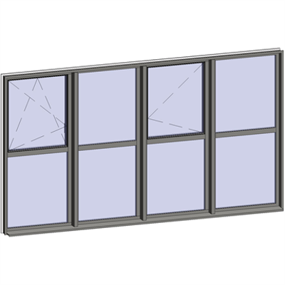 Image pour Fenêtres en ensembles composés - 8 zones