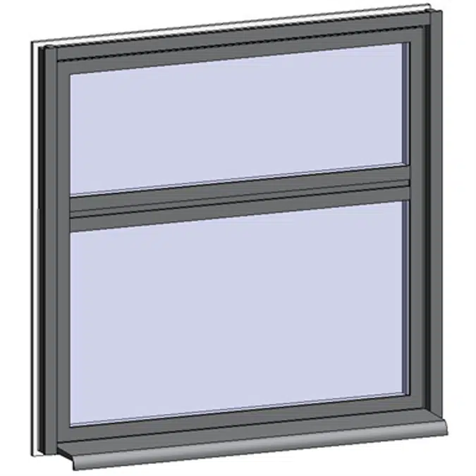 Fixed Window with 2 Vertical zones