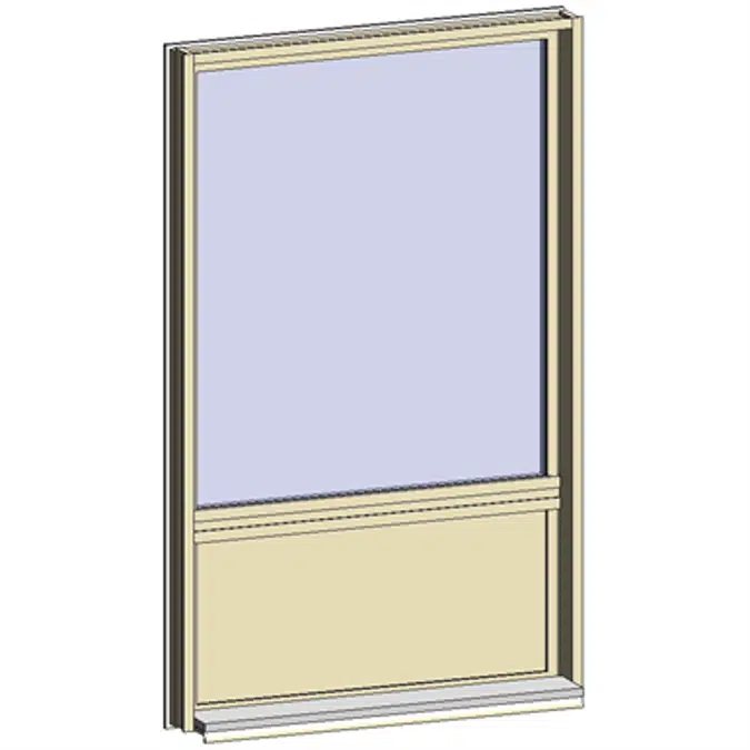 Fixed Window with 2 Vertical zones