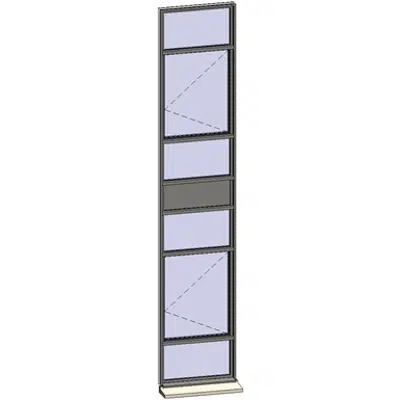 kuva kohteelle Vertical strip windows - 7 zones