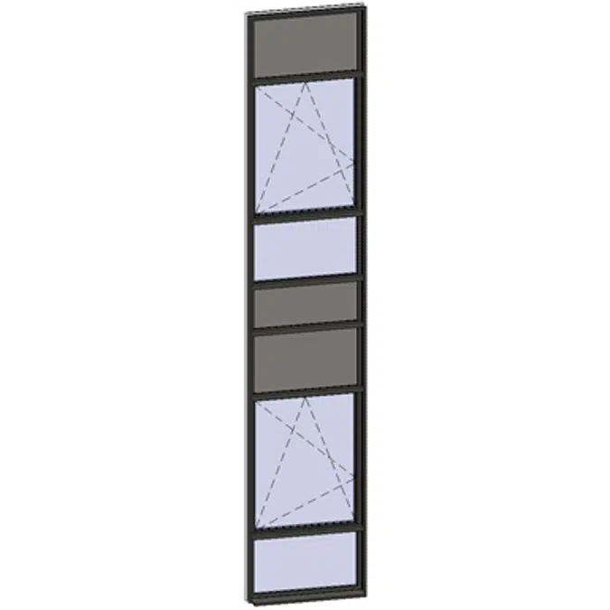 Fenêtres en bandes verticales - 7 zones