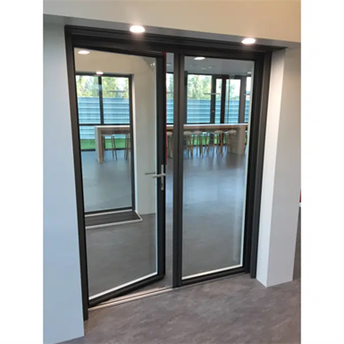 Door window Opening inside leaf with lock - Showcase