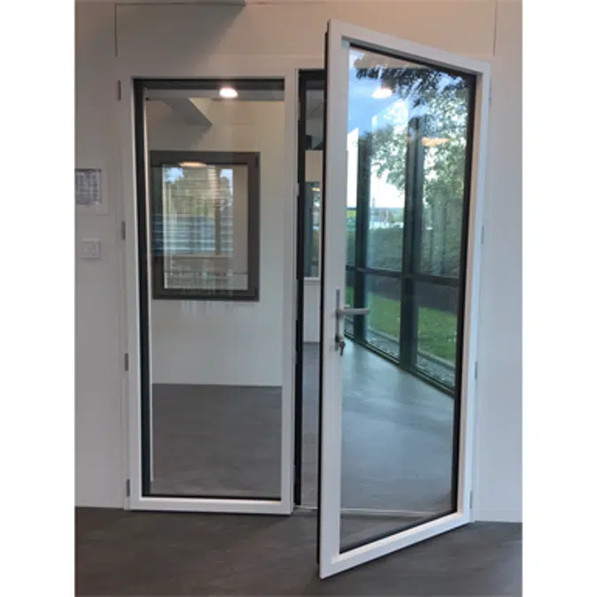 Door window Opening inside leaf with lock - Showcase