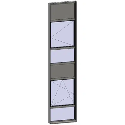 Image pour Fenêtres en bandes verticales - 6 zones