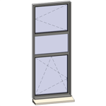 vertical strip windows - 3 zones