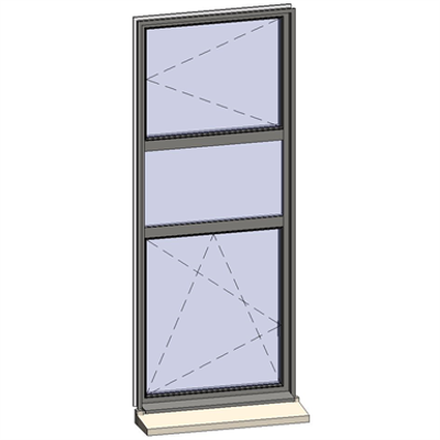 Image pour Fenêtres en bandes verticales - 3 zones
