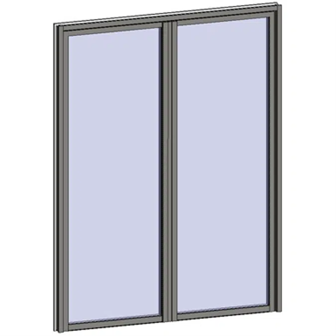 fenêtre fixe avec 2 zones horizontales