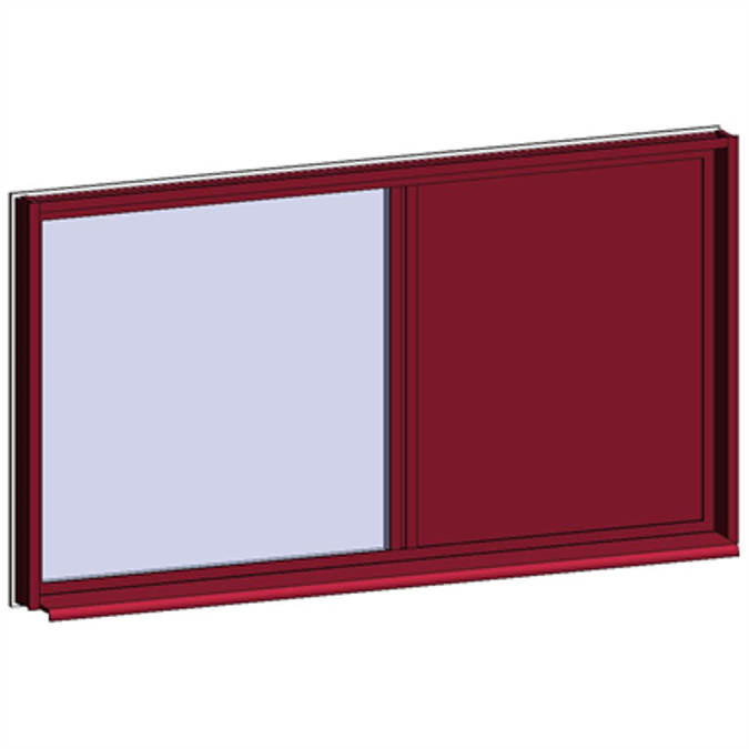 Fixed Window with 2 Horizontal zones