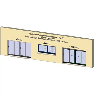 imagem para Janela de correr 2 carris 4 folhas - Vitrine