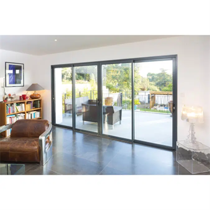 Sliding window 2 rails 4 leaves - Showcase