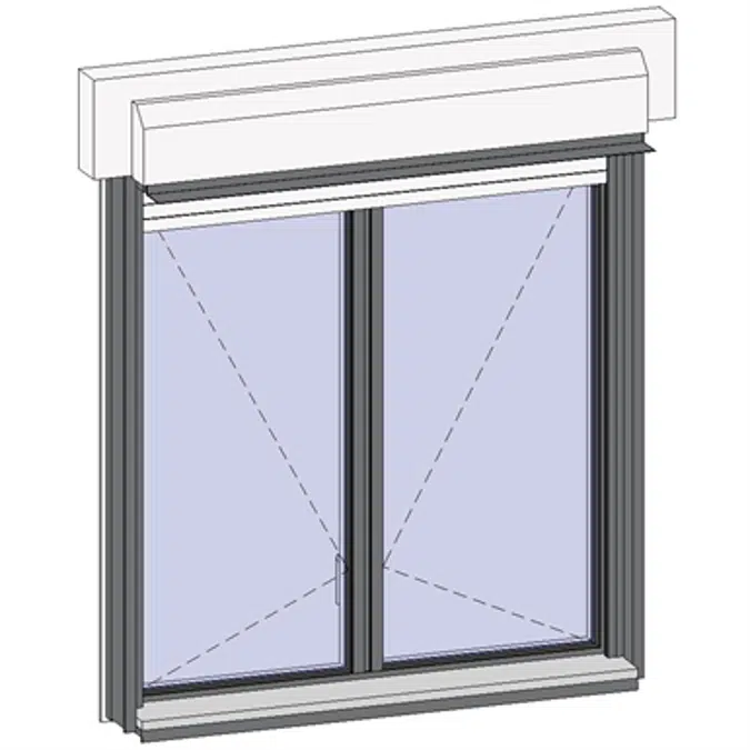 Window opening inside with Shutter