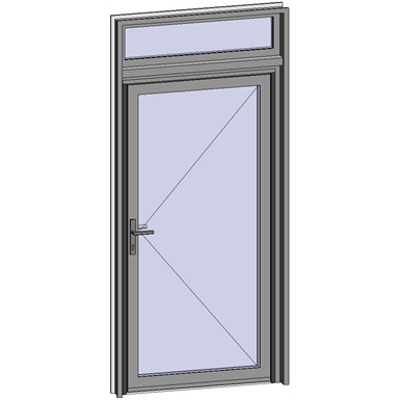 Image for Grand Trafic Doors - Anti Finger Pinch version - Single inward opening with transom