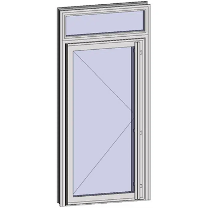 Grand Trafic Doors - Anti Finger Pinch version - Single inward opening with transom