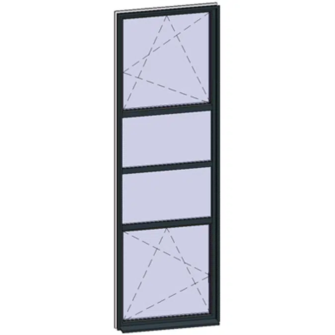 Fenêtres en bandes verticales - 4 zones