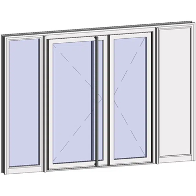 Grand Trafic Doors - Anti Finger Pinch version - Double outward opening with 2 fixed