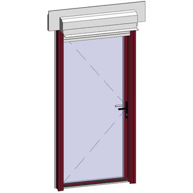 Door window Opening inside leaf with lock with Shutter