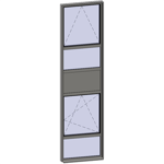 vertical strip windows - 5 zones
