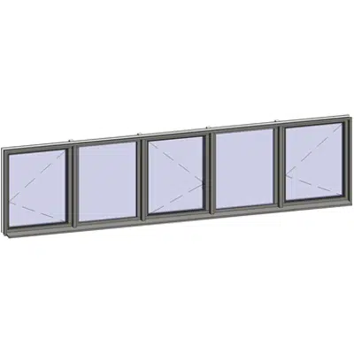 Image for Horizontal strip windows - 5 zones