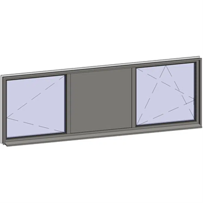 Horizontal strip windows - 3 zones