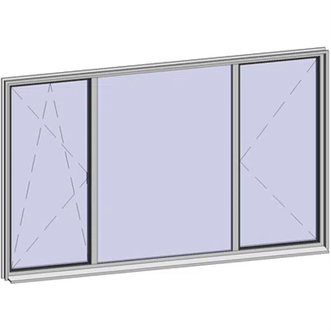 Fenêtres en bandes horizontales - 3 zones