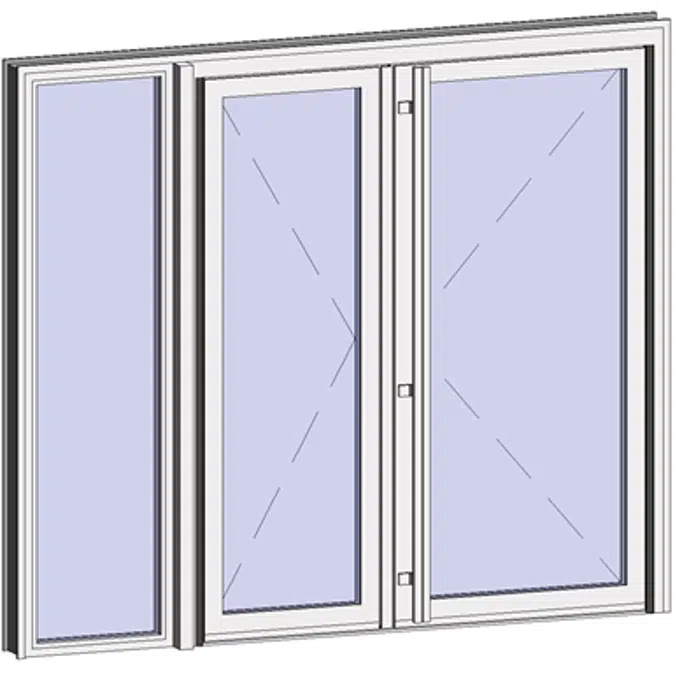 Grand Trafic Doors - Anti Finger Pinch version - Double outward opening with right fixed