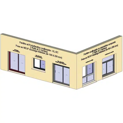 Immagine per Sliding window 2 rails 2 leaves - Showcase