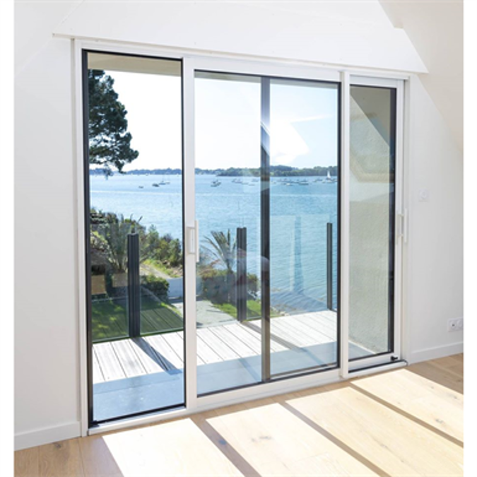 BIM objects Free download! Sliding window 2 rails 2 leaves Showcase