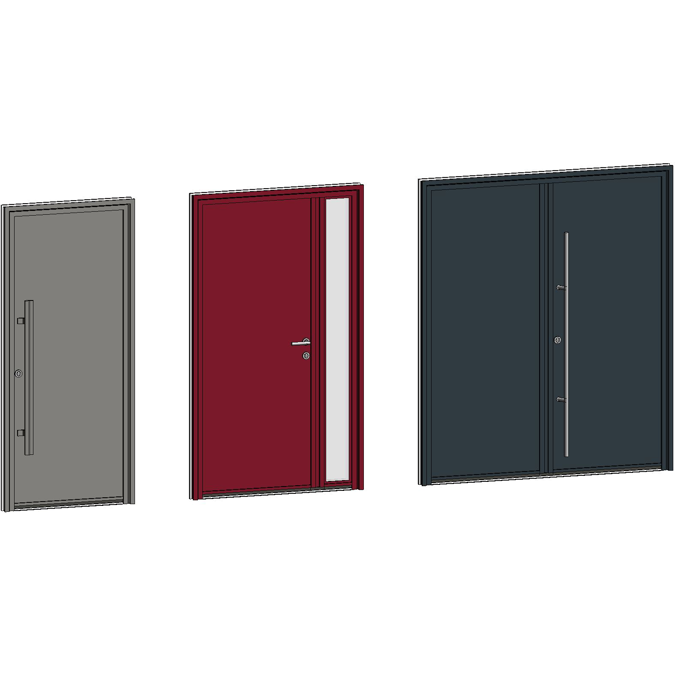bim-objects-free-download-entrance-door-collection-contemporaine