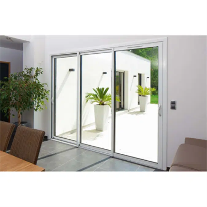Sliding window 2 rails 3 leaves - Showcase