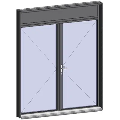 Image for Door window Opening inside leaf with lock with transom