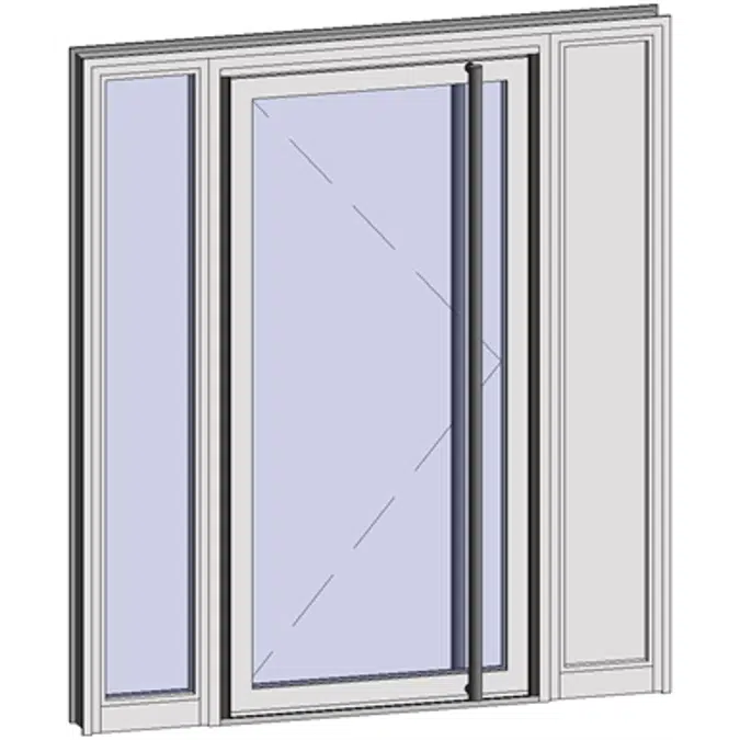 Grand Trafic Doors - Anti Finger Pinch version - Single outward opening with 2 fixed