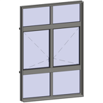 multi-paned windows - 6 compound zones