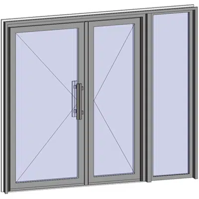Grand Trafic Doors - Anti Finger Pinch version - Double inward opening with right fixed图像
