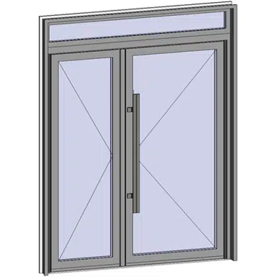 Grand Trafic Doors - Anti Finger Pinch version - Double inward opening with transom图像