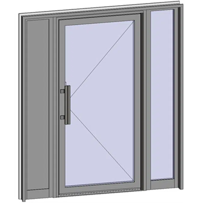 Grand Trafic Doors - Anti Finger Pinch version - Single inward opening with 2 fixed